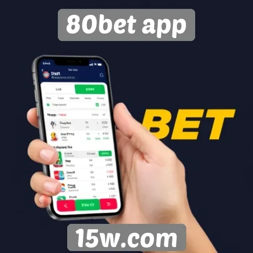 Interface do usuário do 80bet app e navegação