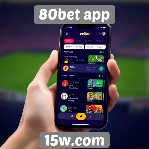 Avaliação da interface do usuário do 80bet app